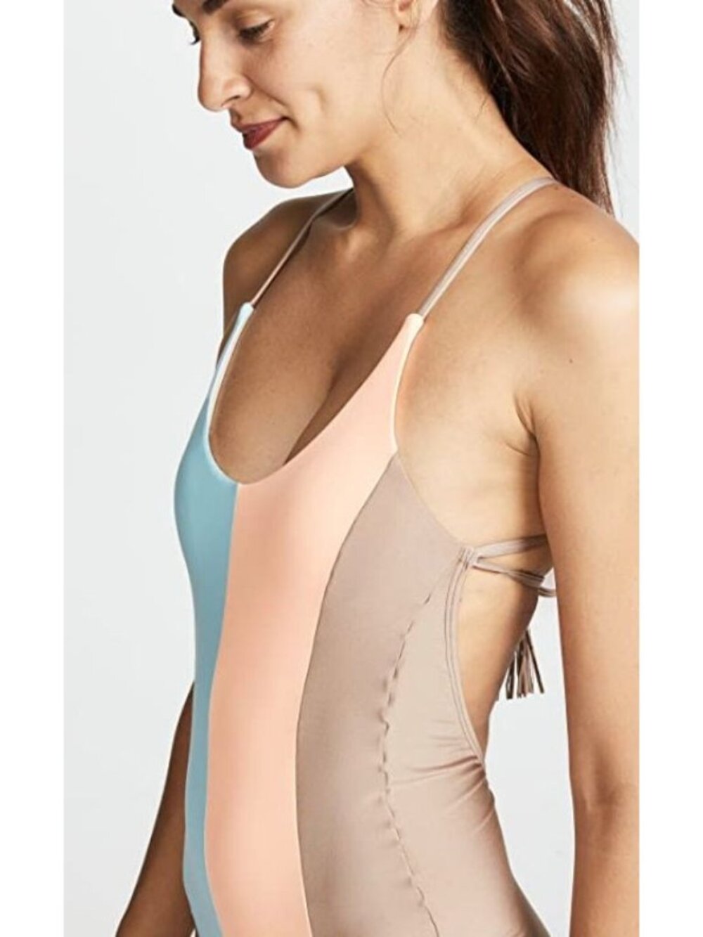 PILYQ sandstone farrah one piece swimsuit size S